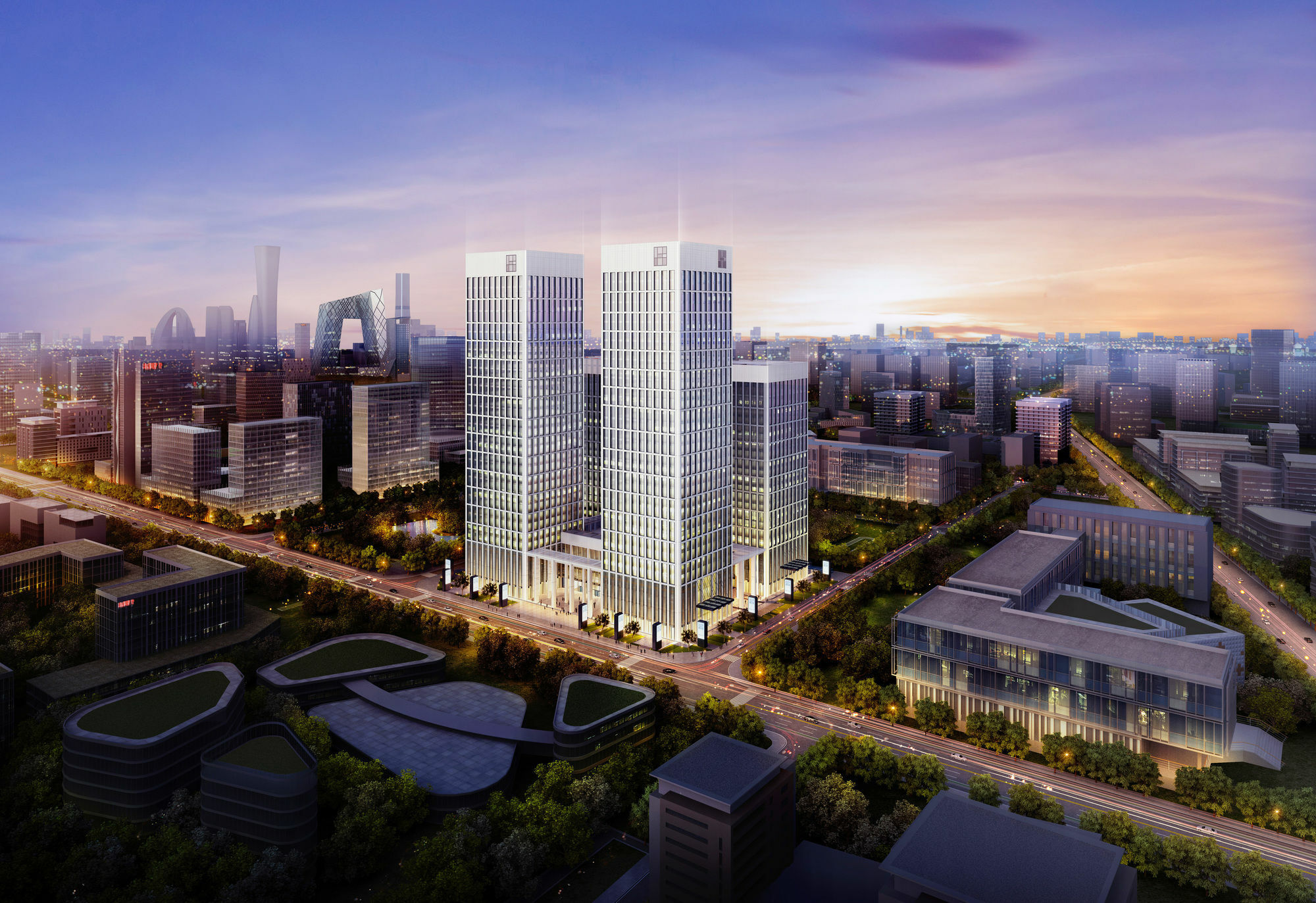 Oakwood Residence Damei Peking Exteriör bild