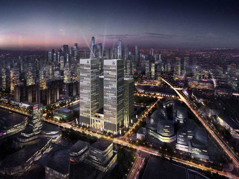 Oakwood Residence Damei Peking Exteriör bild